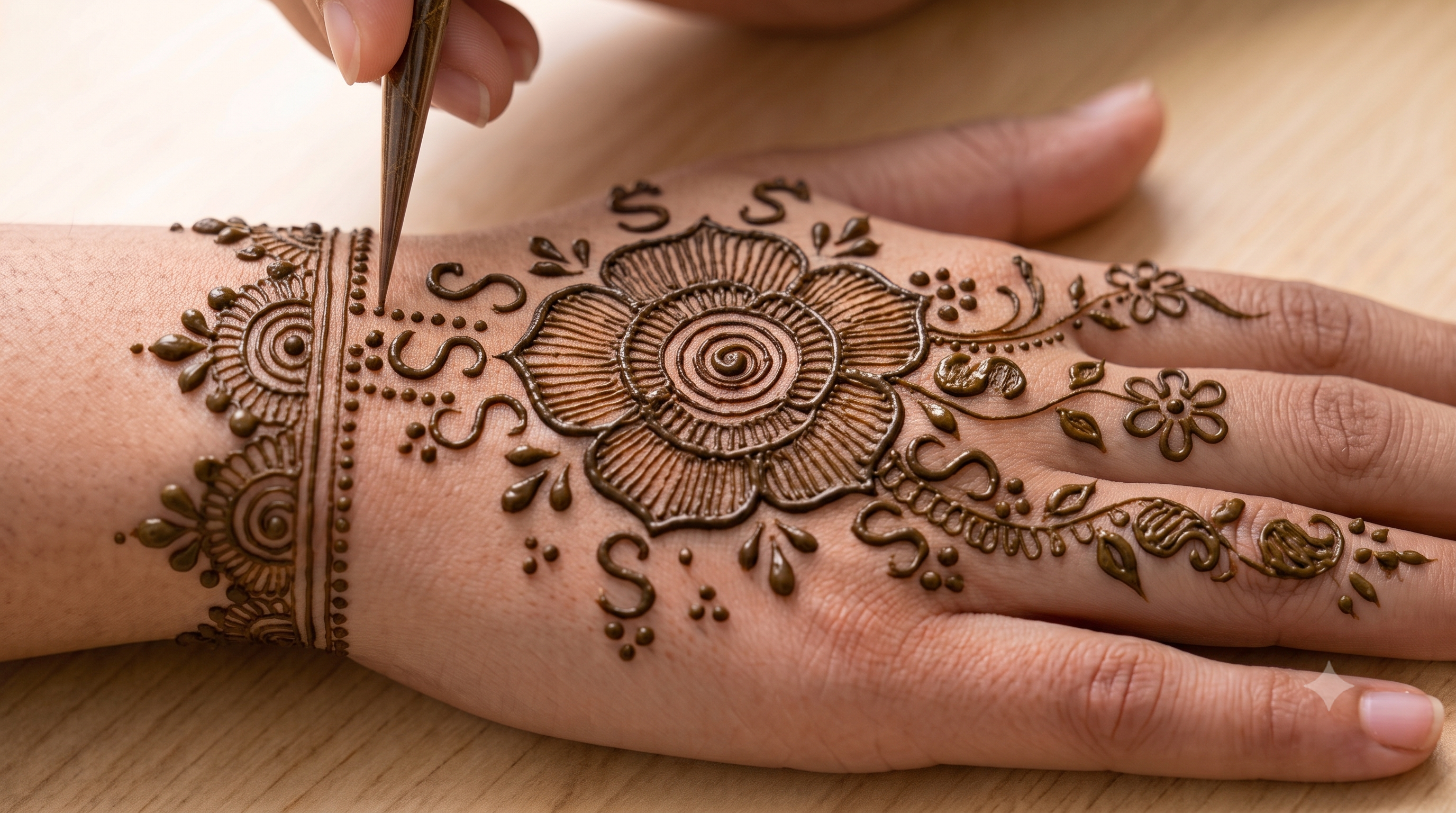 Simple & Elegant Floral Back Hand Design
